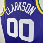 NBA 00 Clarkson Utah Jazz Maillot Retro Violet